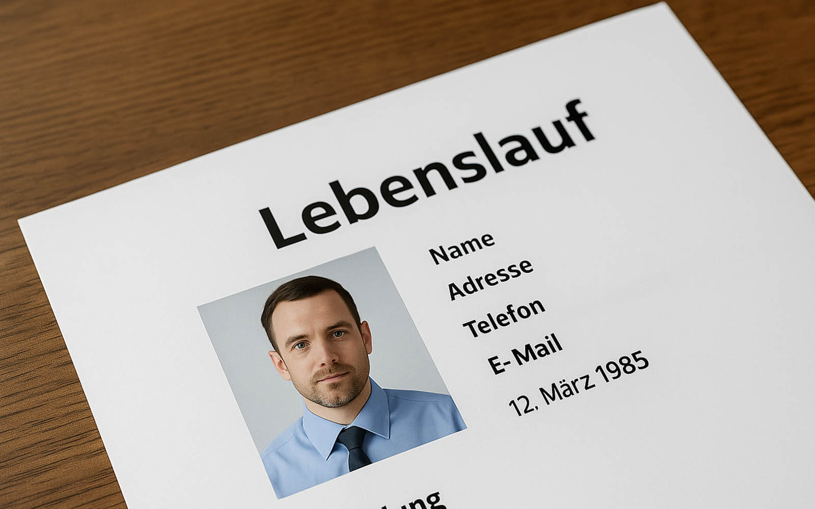 Geburtsdatum Im Lebenslauf