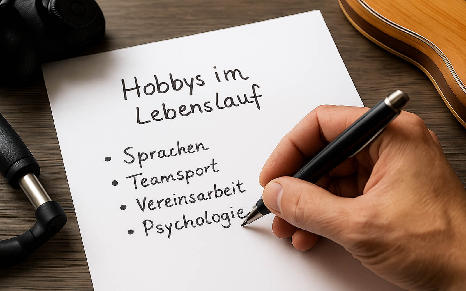 Hobbys Im Lebenslauf